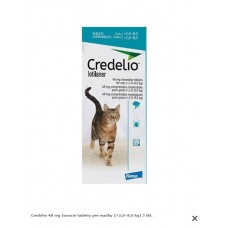 Credelio 48 mg žuvacie tablety pre mačky (>2,0–8,0 kg) 3 tbl.